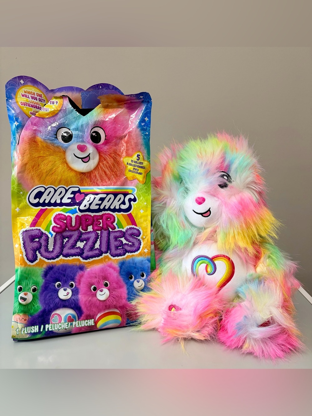 Care Bears Super Fuzzies Mystery Blind Bag 2026 Togetherness Bear 14” Plush/NWOT